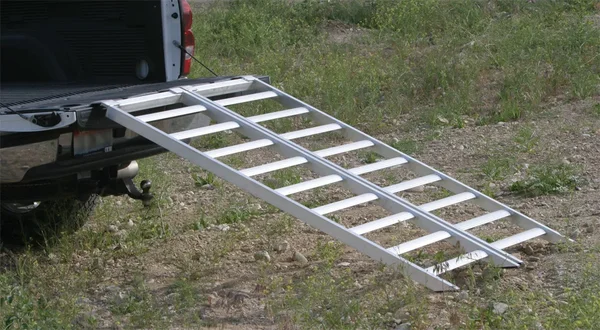 OPEN TRAIL AR15-7 Aluminum Folding ATV/UTV Ramps - Durable Lightweight Towing Solution