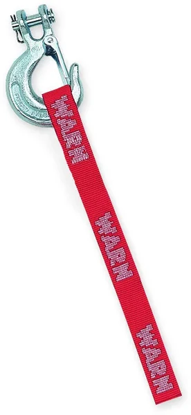 WARN 39557 Winch Replacement Hook & Strap - Durable Heavy-Duty Recovery Tool