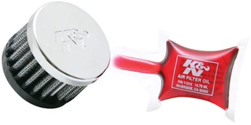 K&N 62-1360 Crankcase Vent Air Filter - Direct Mount for Racing Engines