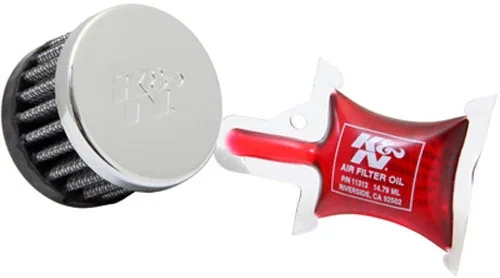 K&N 62-1370 Crankcase Vent Air Filter - Racing Engine Protection | Direct Mount Air Filter
