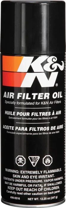 K&N 99-0516 Air Filter Oil - Premium Cotton Fabric Compatible Chemical for Enhanced Air Filtration