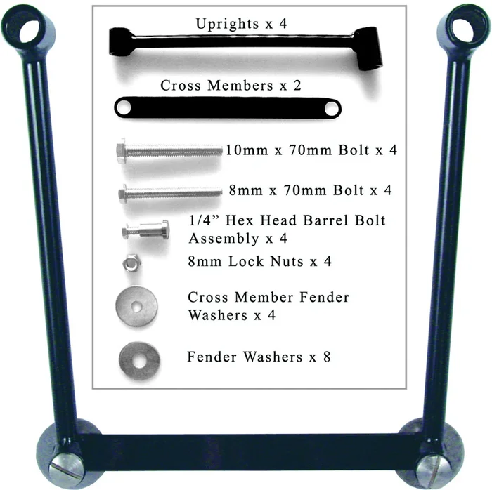 WILLIE & MAX 58633-00 Saddlebag Hard Mount Kit - Durable, Secure Mount for Powersports Vehicles