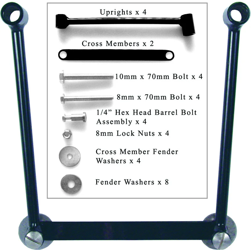 WILLIE & MAX 58633-00 Saddlebag Hard Mount Kit - Durable, Secure Mount for Powersports Vehicles