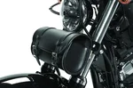 WILLIE & MAX 8064 Genuine Leather Fork Bag - Premium Luggage for Motorcycles