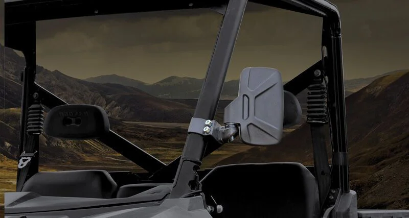 SEIZMIK Folding Side View Mirror - Durable Black Mirror with Forward/Reverse Fold & Multi-Angle Adjustment