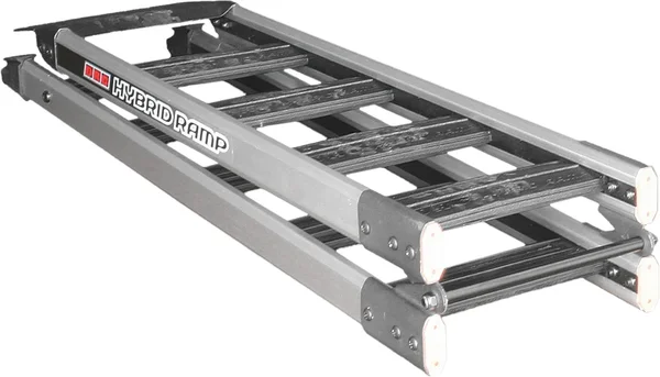 DRC Hybrid Folding Ramp - 6-Foot Aluminum & Nylon Trailering Solution