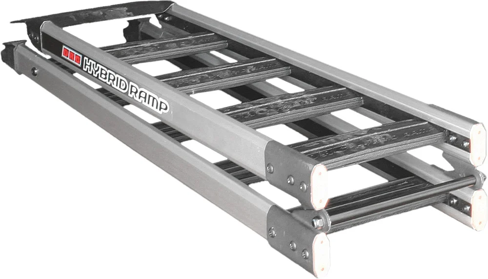 DRC Hybrid Folding Ramp - 6-Foot Aluminum & Nylon Trailering Solution