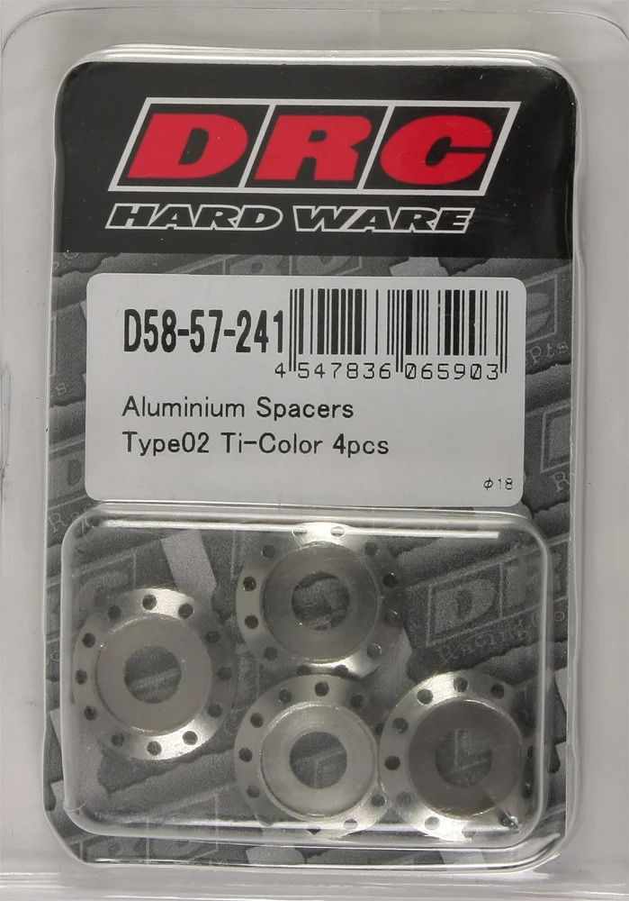 DRC D58-57-241 Aluminum Spacers Type 2 - Durable, Lightweight Hardware for Powersports Vehicles