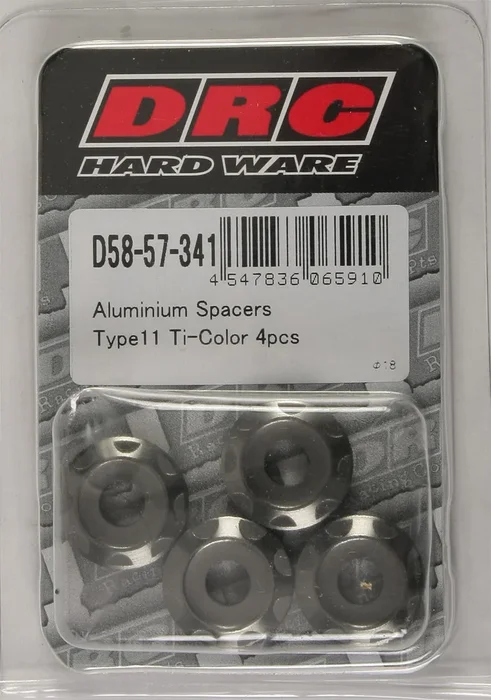 DRC D58-57-341 Aluminum Spacers Type 11 - High-Quality Hardware for Powersports