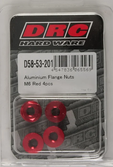 DRC D58-53-201 Aluminum Flange Nut - Durable Hardware for Powersports Equipment