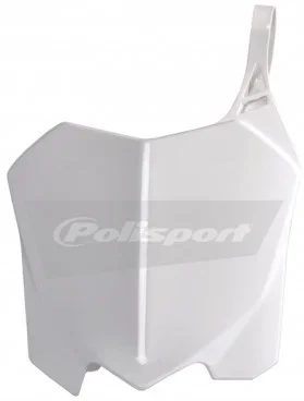 POLISPORT Ultra-Lightweight Plastic Front Number Plate for Dirt Bikes – Durable & Glossy Finish