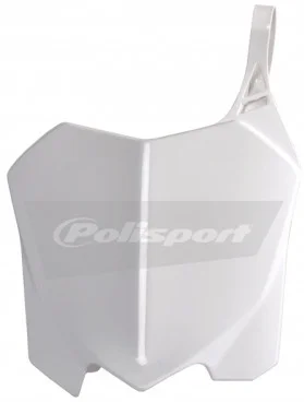 POLISPORT Ultra-Lightweight Plastic Front Number Plate for Dirt Bikes – Durable & Glossy Finish