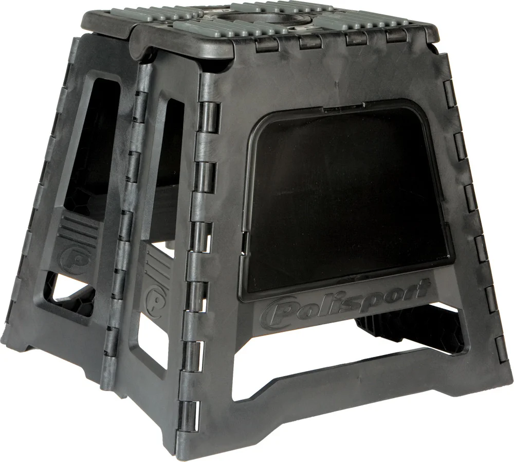 POLISPORT Fold-Up Bike Stand - Compact & Durable Stand for Motorcycle & Bicycle Storage