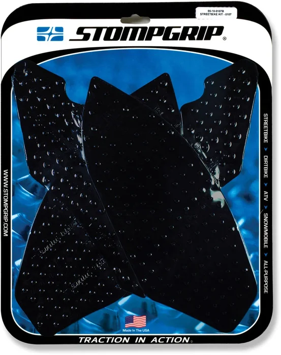 STOMPGRIP 55-10-0107B Street Traction Pad - Premium Body Grip for Powersports Riders