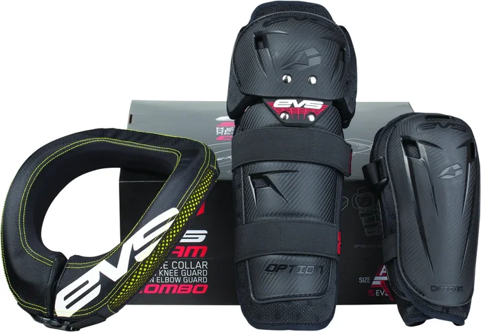 EVS Sports SLAM2-A Slam Combo Kit - Ultimate Protection for Riders | Knee & Elbow Pads + Race Collar