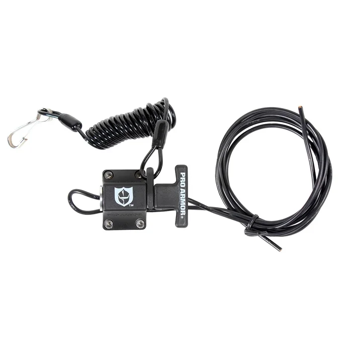 PRO ARMOR A040021 Handlebar Mount Tether Switch - Durable, Easy-Install Motorcycle Switch