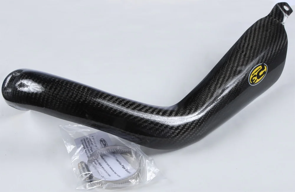 P3 Carbon Fiber Exhaust Pipe Guard - Durable, Lightweight, and Impact-Resistant for Powersports Vehicles