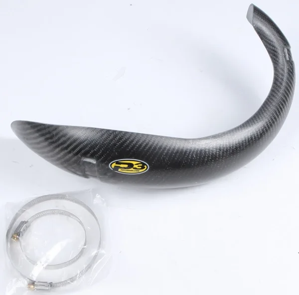 P3 Carbon Fiber Exhaust Pipe Guard - Durable Protection for Powersports Vehicles