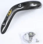 P3 Carbon Fiber Header Heat Shield - 4-Stroke Exhaust Pipe Guard with Racing Look