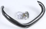 P3 Carbon Fiber Header Heat Shield - 4-Stroke Exhaust Pipe Guard for Off-Road Bikes