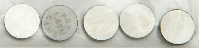 Hot Cams 7.48mm x 1.50mm Valve Shim Pack 5-Pack - Motorcycle ATV Engine Maintenance