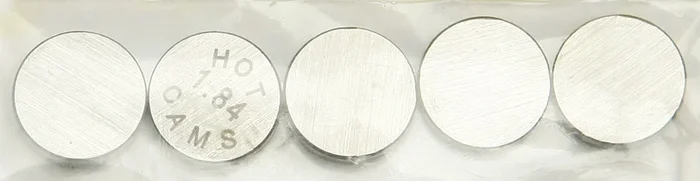 Hot Cams 5PK890184 Shim Package Refills - 89 High-Quality Steel Shims for Engine Performance