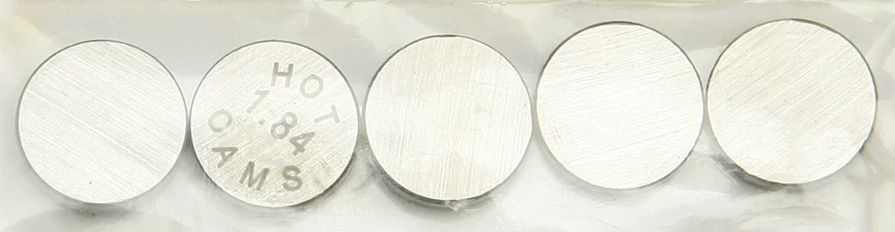 Hot Cams 5PK890184 Shim Package Refills - 89 High-Quality Steel Shims for Engine Performance
