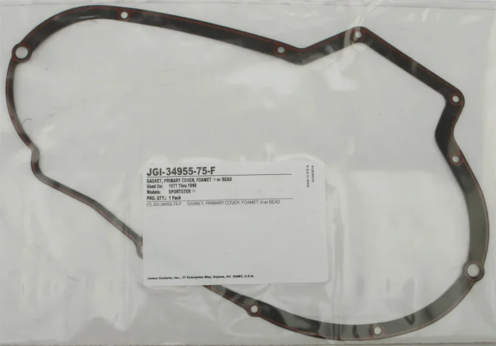 JAMES GASKETS 34955-75-F Sportster Primary Housing - High-Quality Gasket for Harley-Davidson