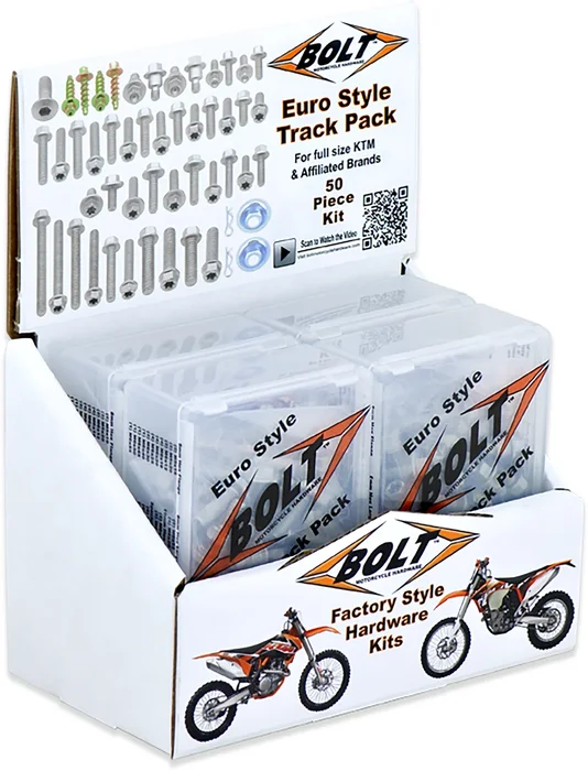 BOLT Euro Style Track Pack II - Metric Hardware Kit for Euro Motocross Bikes