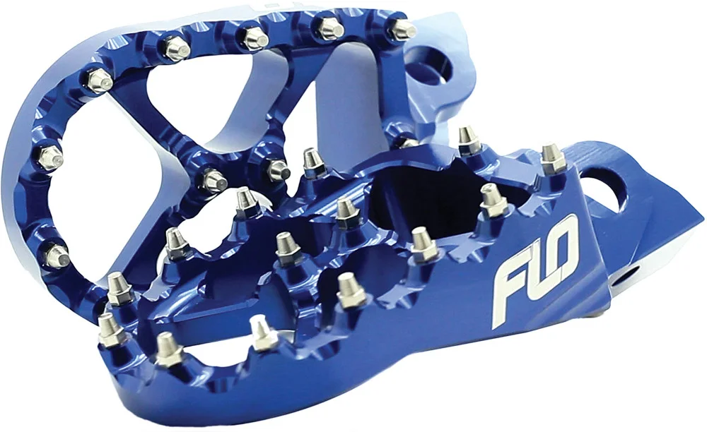 FLO MOTORSPORTS Pro Series Footpegs - Durable, Adjustable, Racing-Grade Foot Controls for Off-Road & Street Use