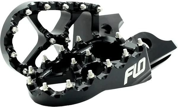 FLO MOTORSPORTS Pro Series Footpegs - Durable, Adjustable, High-Performance Foot Controls for Off-Road & Street Use