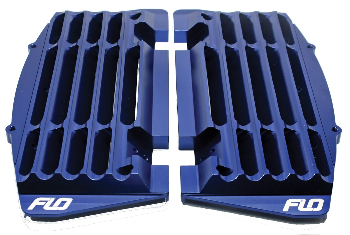 FLO MOTORSPORTS FLO750BLU High Flow Radiator Brace - Enhanced Cooling & Durability for Powersports Vehicles