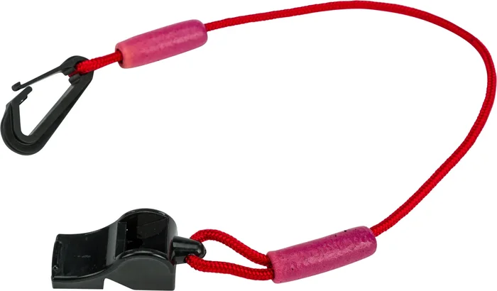 WPS LVW-17 RED Floating Whistle with Lanyard - Durable Accessory for Powersports Enthusiasts
