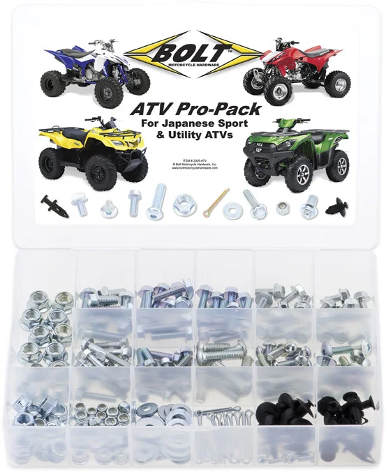 BOLT ATV Bolt Pro-Pack Kit - Premium Hardware Kit for 2005 ATV Maintenance & Repair
