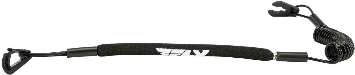 WPS LA-2 K BLK Floating Tethercord/Lanyard - Durable Safety Accessory for Powersports
