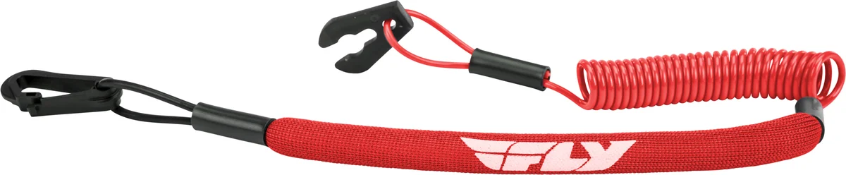 WPS LA-2 Y RED Floating Tethercord/Lanyard - Durable, High-Visibility Safety Accessory for Powersports