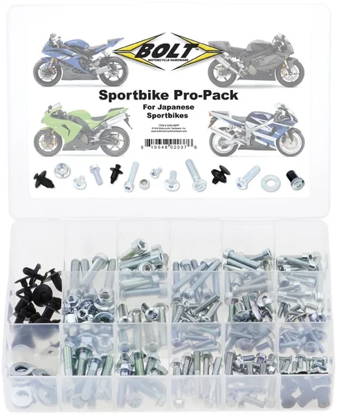 BOLT 2006-SBPP Sport Bike Pro-Pack Kit - 300+ Bolts for Street Bikes