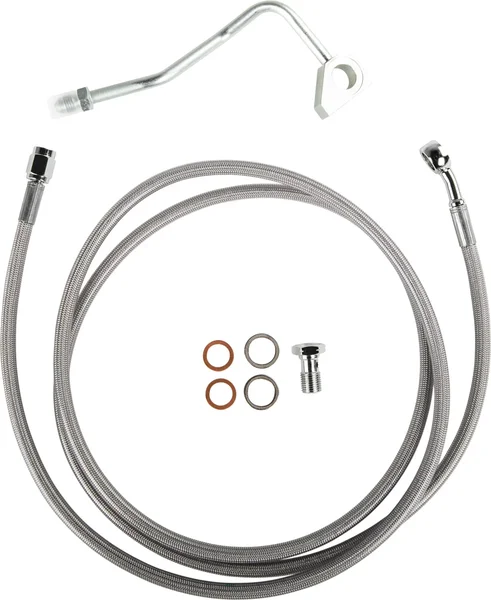 GOODRIDGE - HD82127-C+4 - Premium Brake Line Kit Touring Abs Clear +4