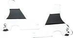 HARDDRIVE - 086065 - Detachable Sissy Bar Side Plates