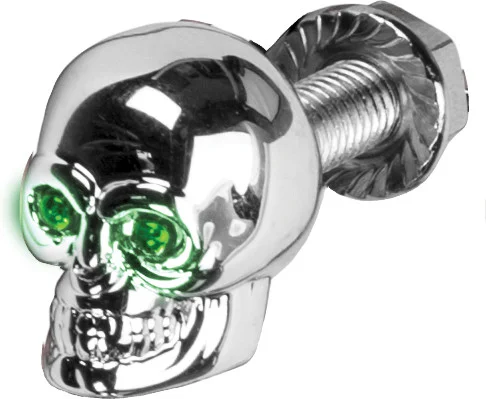 HARDDRIVE - H040080 - Lighted Skull License Plate Screw