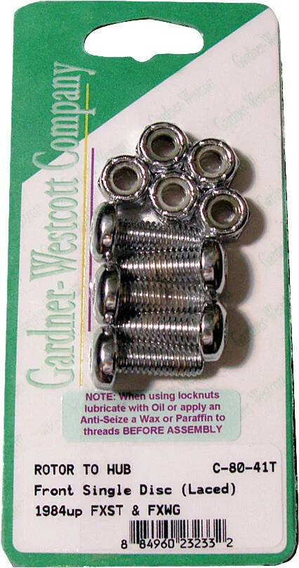 GARDNERWESTCOTT - C-80-41T - Brake Rotor Bolts