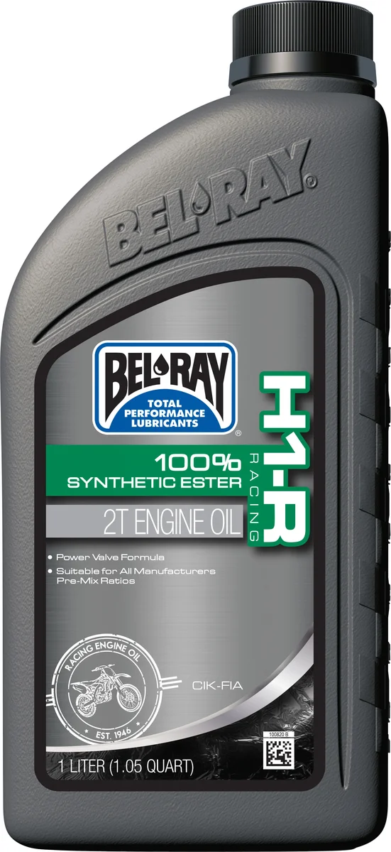 BEL-RAY - 99280-B1LW - H1-R Racing 100% Synthetic Ester 2T Engine Oil