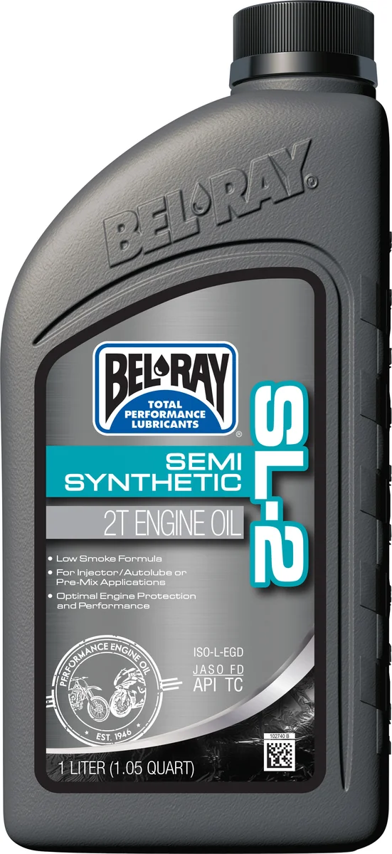 BEL-RAY - 99460-B1LW - SL-2 Semi-Synthetic 2T Engine Oil