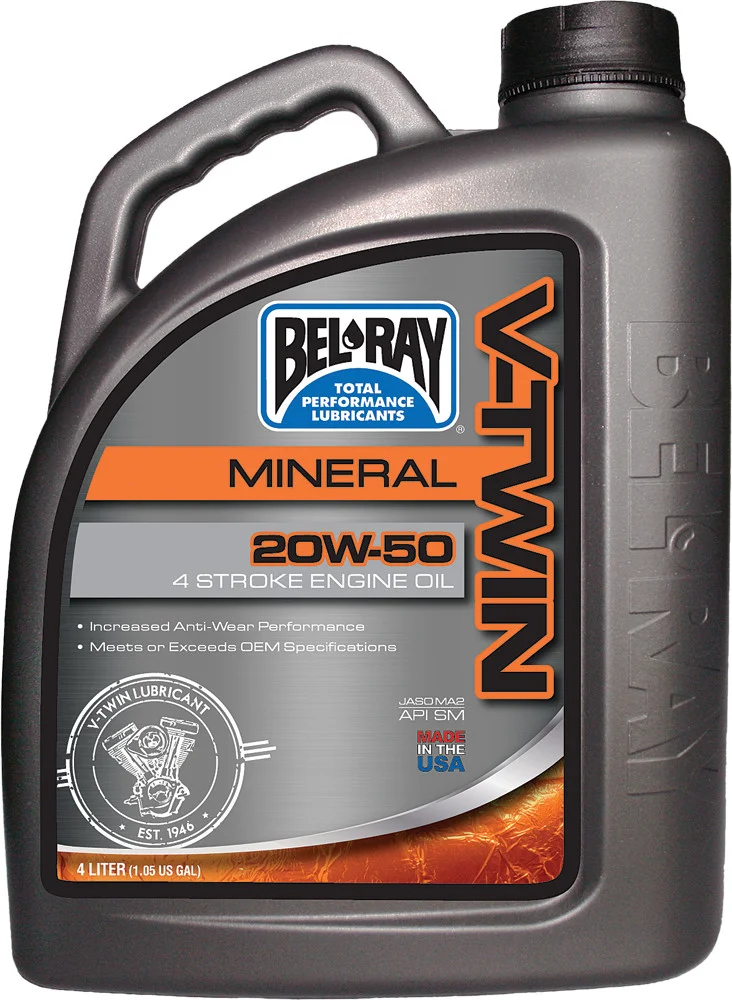 BEL-RAY - 96905-BT4 - V-Twin Mineral Engine Oil