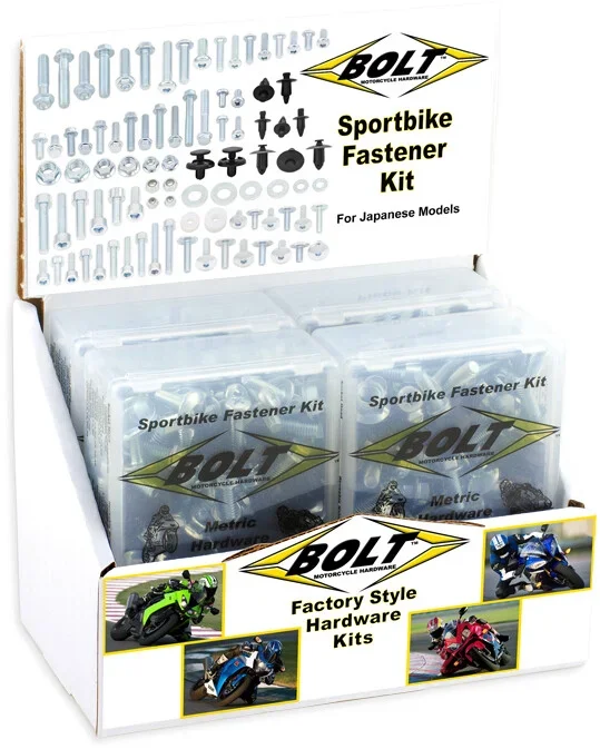 BOLT 2007-6SB Sportbike Track Pack - High-Performance Sintered Copper Hardware for Sportbikes