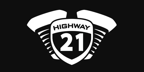 HIGHWAY 21 - HWY 21 3X6 BLACK - 3x6 Banner