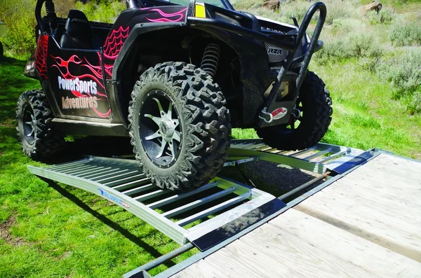 REVARC Heavy-Duty Aluminum Alloy UTV Loading Ramp - Durable & Easy to Use for Trailers & Towing