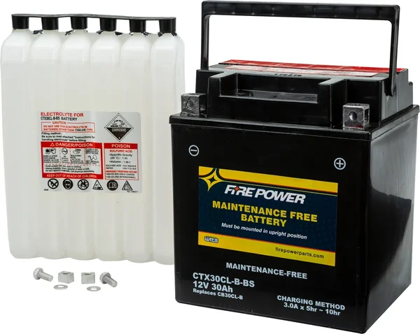 FIRE POWER - CTX30CL-B-BS - Maintenance Free Sealed Battery