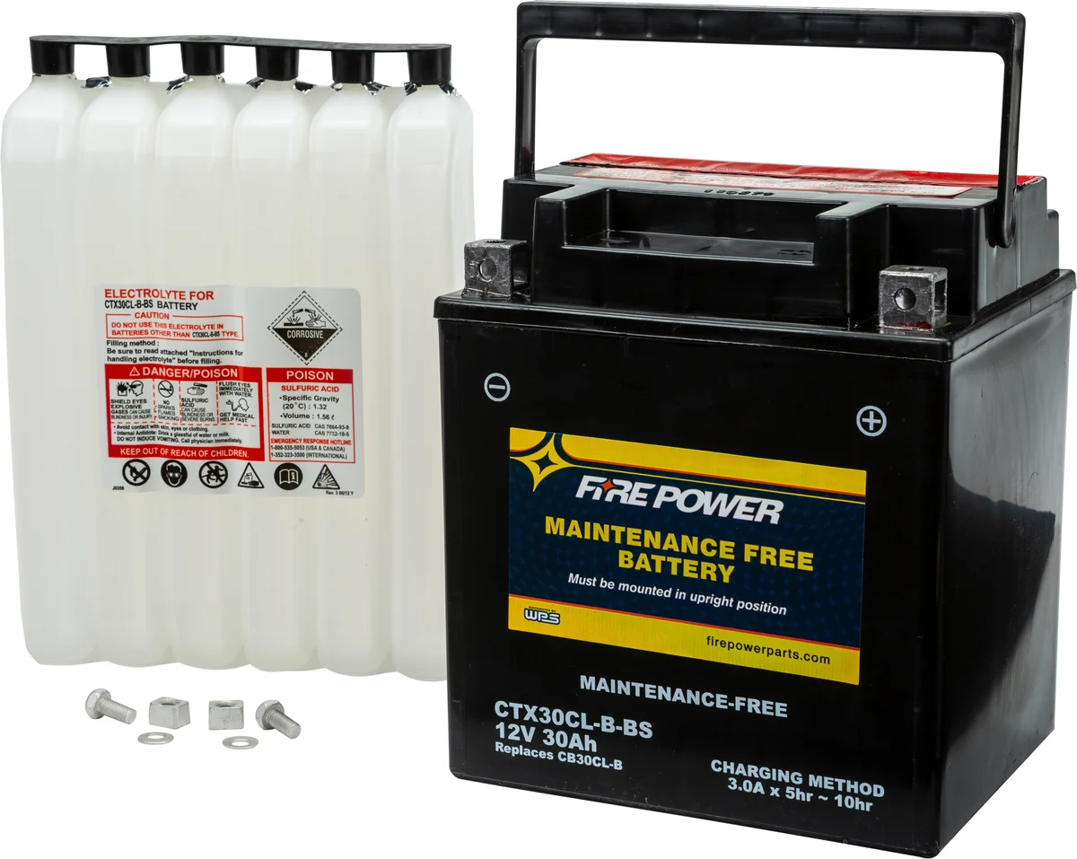 FIRE POWER - CTX30CL-B-BS - Maintenance Free Sealed Battery