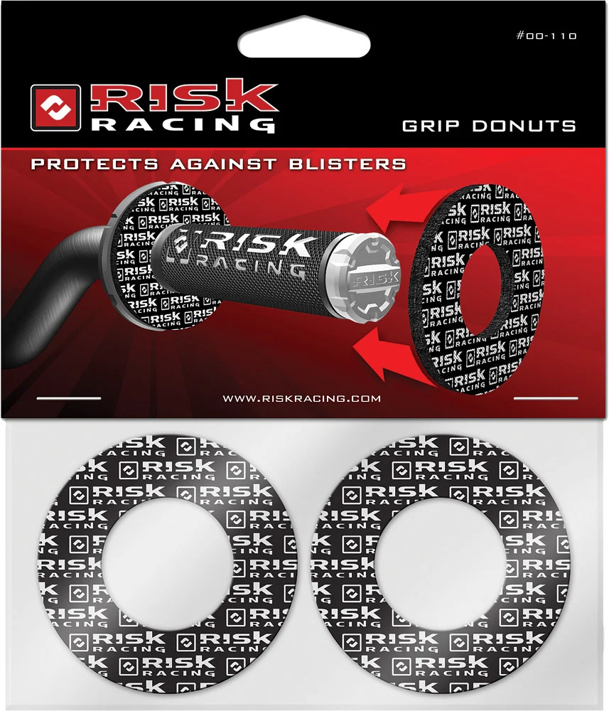 RISK RACING 00110 Grip Donuts - High-Traction Motorcycle Grips for Enhanced Control
